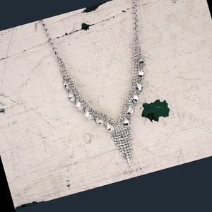 Bohemian rhinestone necklace/ earring set